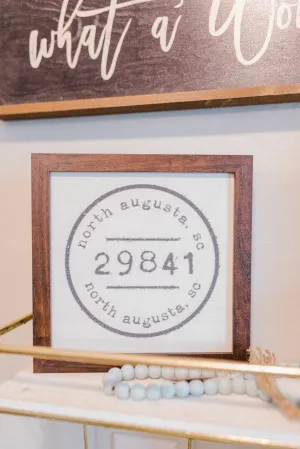 29841 North Augusta SC Postmark Stamp Framed Sign
