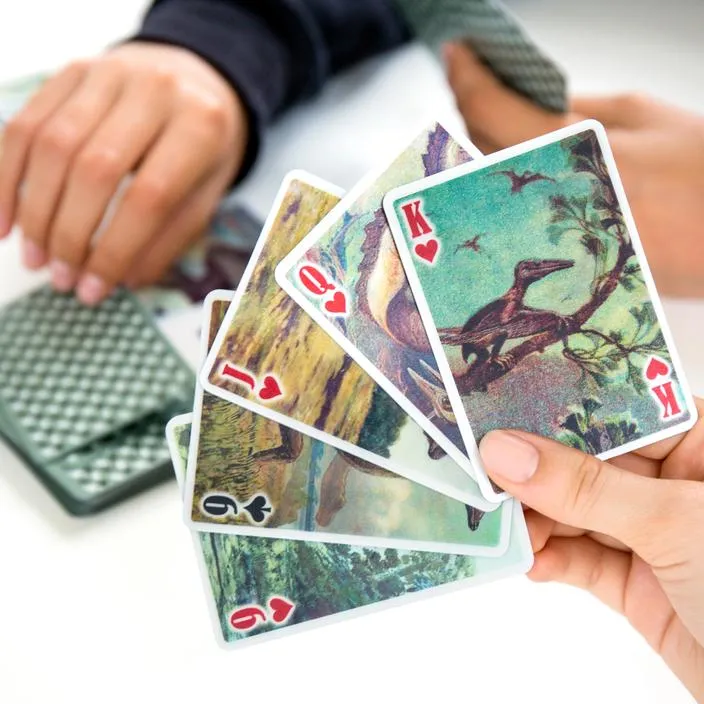 3D Dinosaur Playing Cards