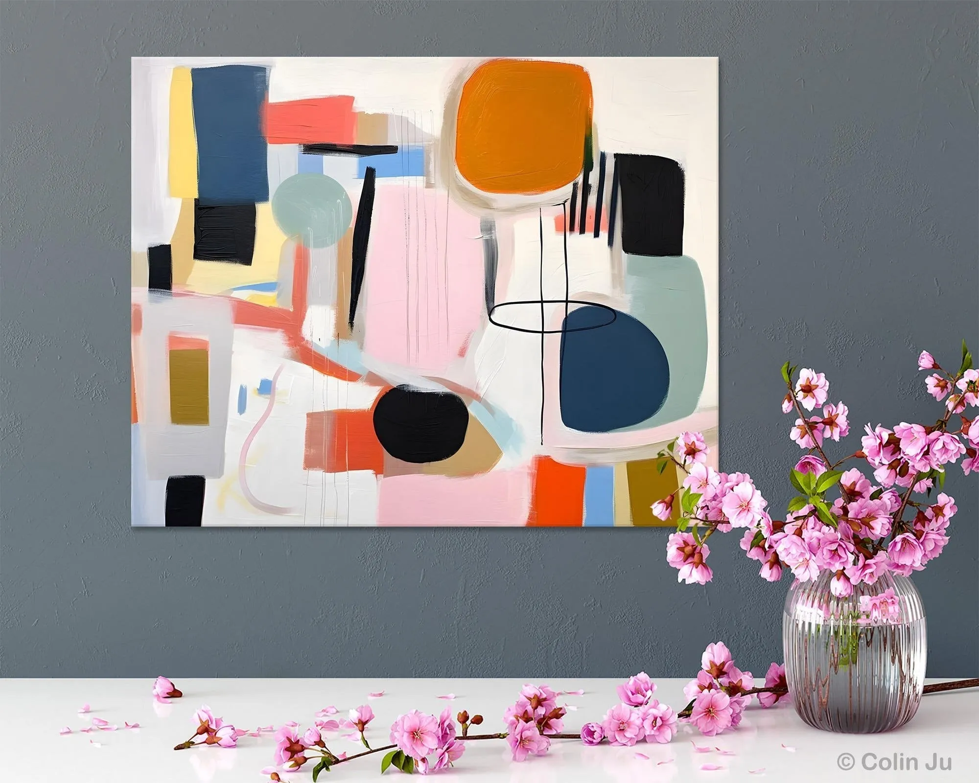 Abstract Canvas Paintings, Extra Large Canvas Painting for Living Room, Original Acrylic Wall Art, Oversized Contemporary Acrylic Paintings