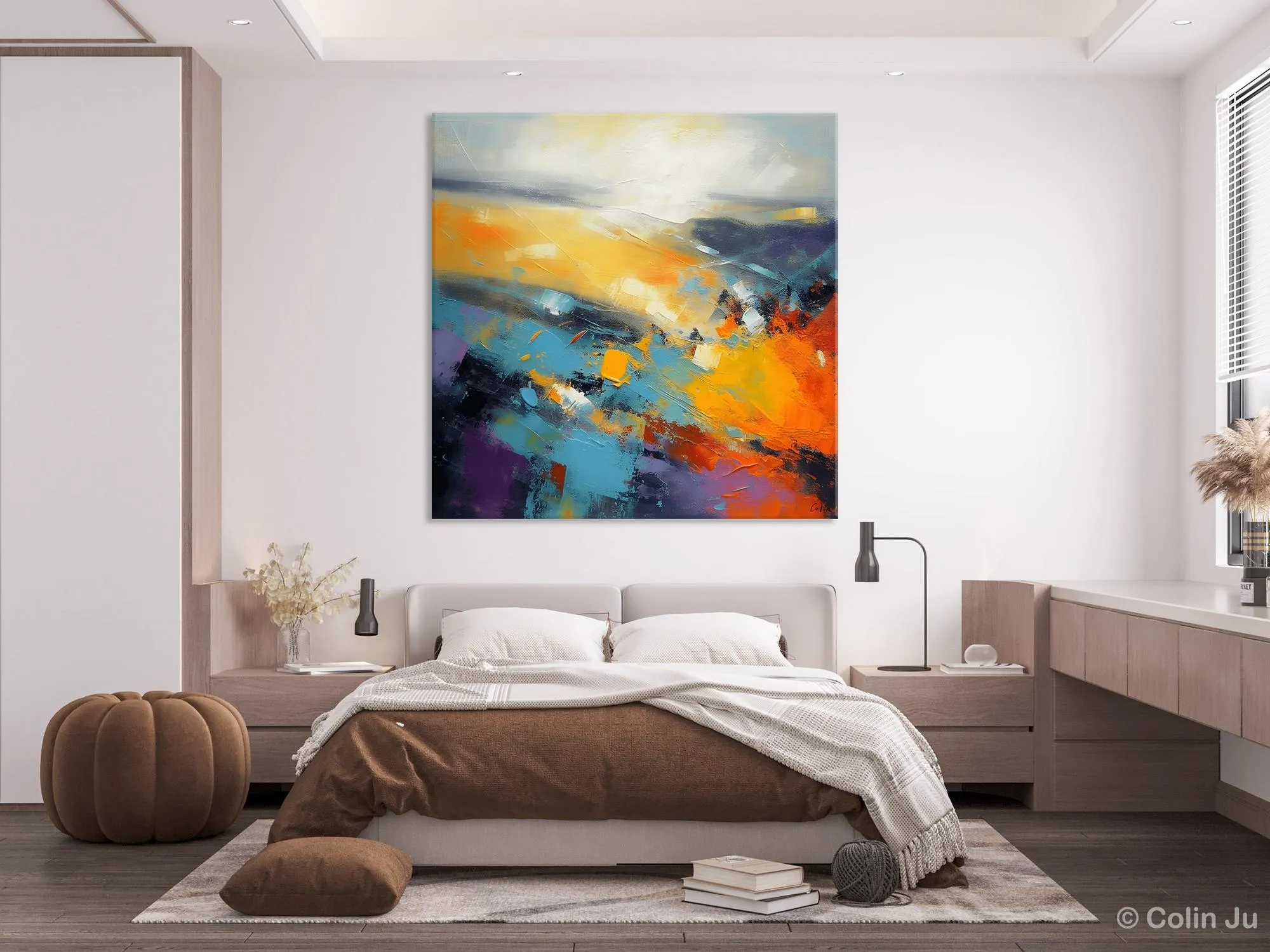Acrylic Painting for Living Room, Heavy Texture Painting, Contemporary Abstract Artwork, Oversized Wall Art Paintings, Original Modern Paintings on Canvas