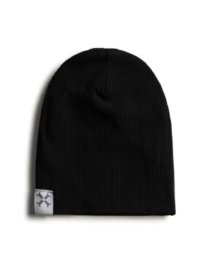 Baby Beanie | Jacqueline & Jac | Ribbed | Black