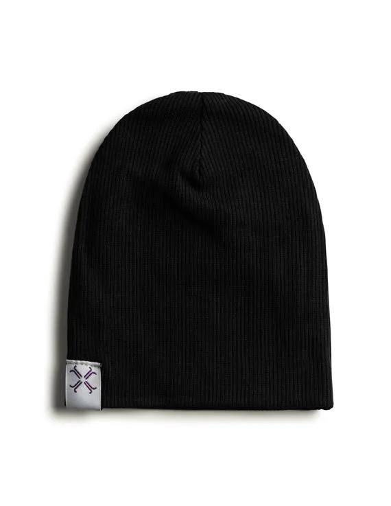 Baby Beanie | Jacqueline & Jac | Ribbed | Black