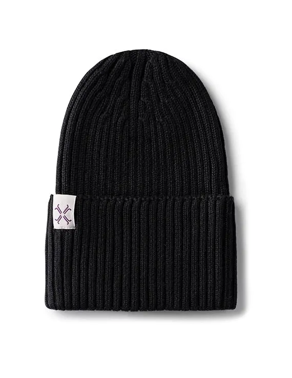 Baby Beanie | Jacqueline & Jac | Ribbed Cuffed | Black