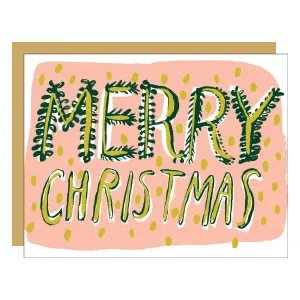 Big Christmas Type Card