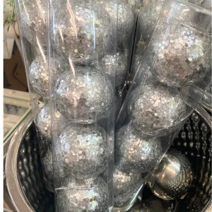 Christmas Ornaments Silver Balls