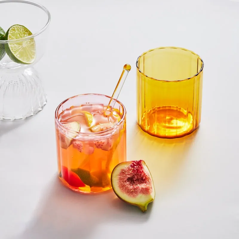 Colorful glassware set