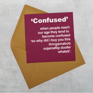 Confused Greeting Card