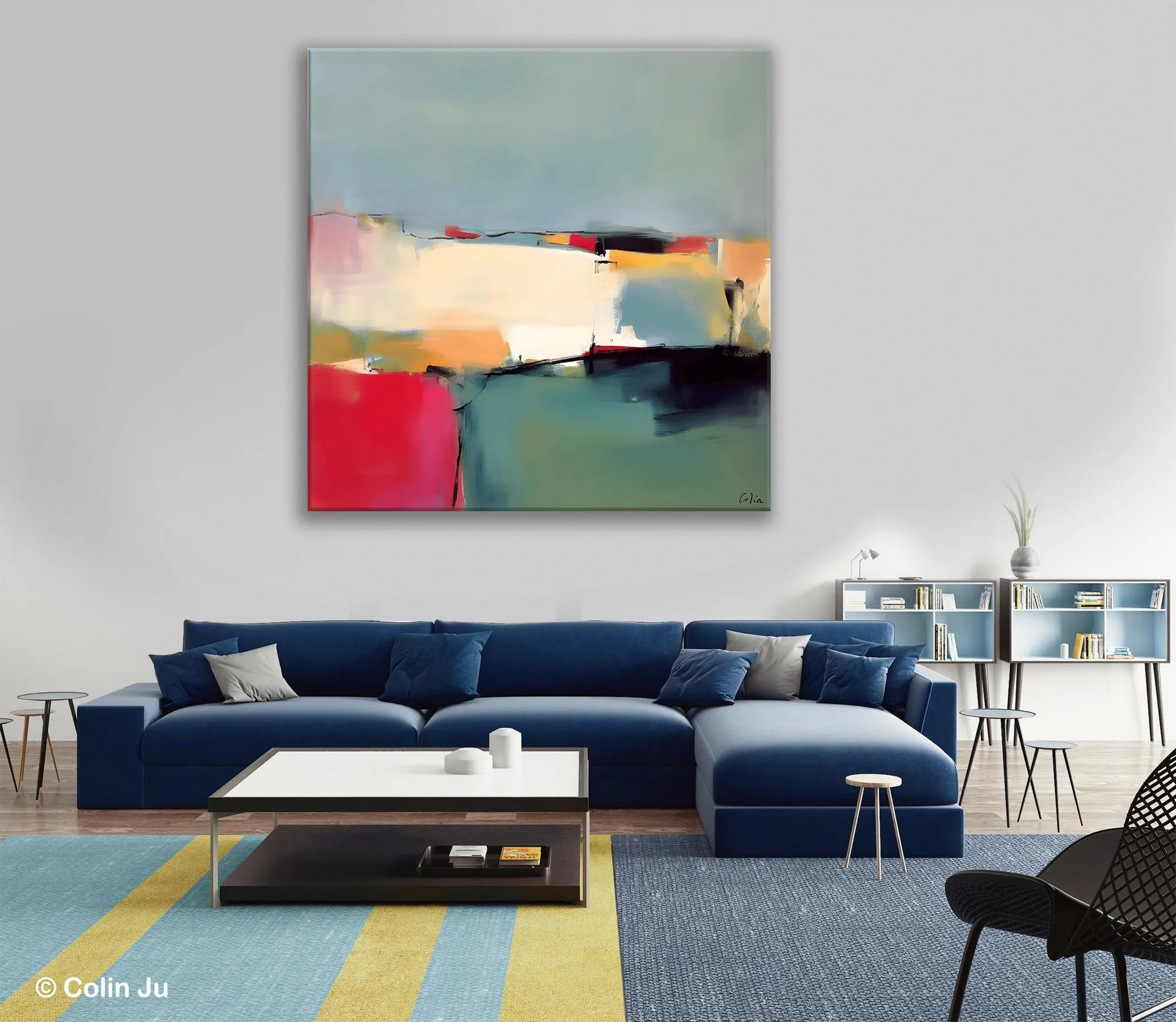 Contemporary Abstract Artwork, Acrylic Painting for Living Room, Oversized Wall Art Paintings, Original Modern Paintings on Canvas