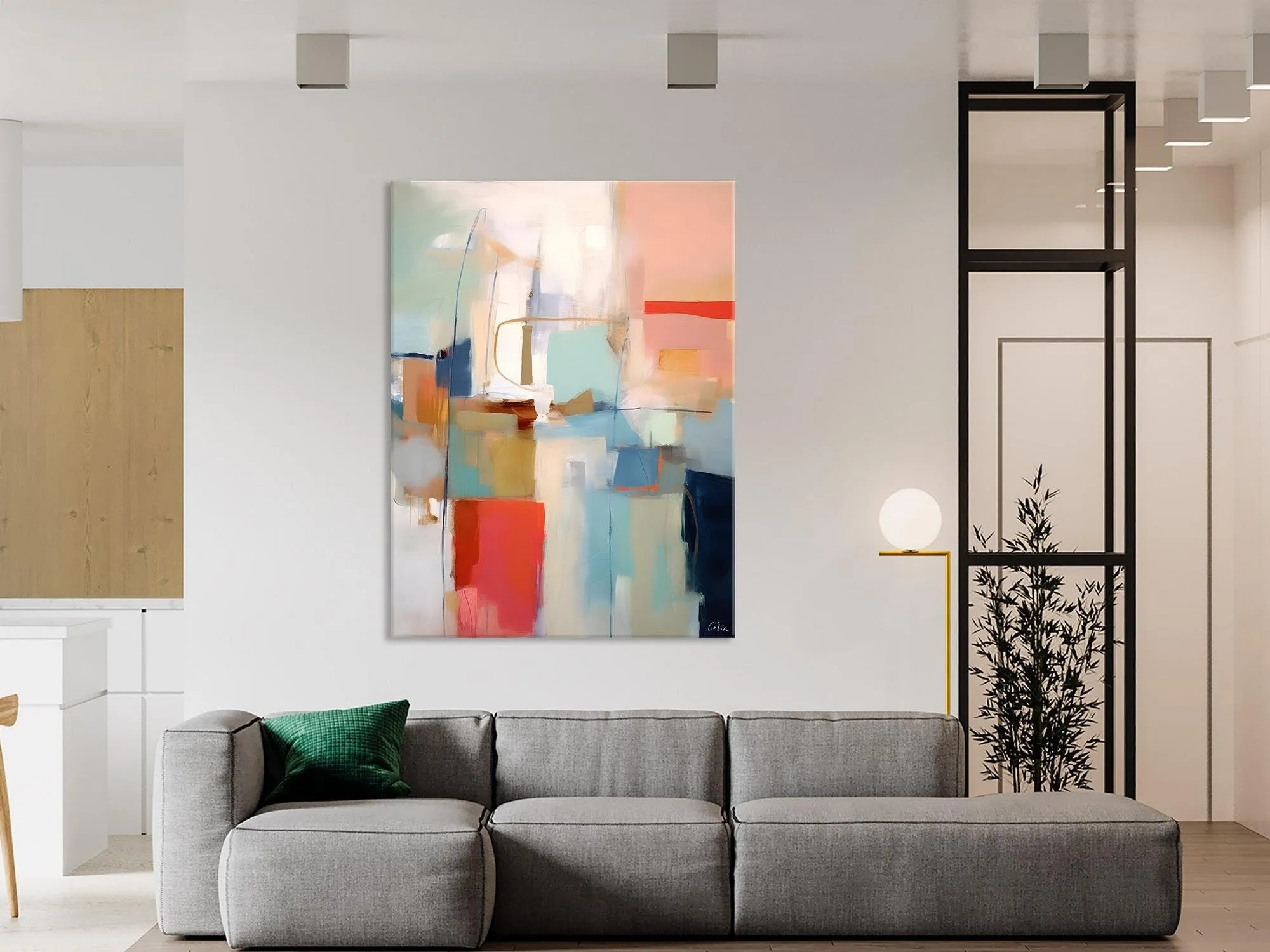 Contemporary Acrylic Painting on Canvas, Large Wall Art Painting for Living Room, Original Canvas Art, Modern Abstract Wall Paintings