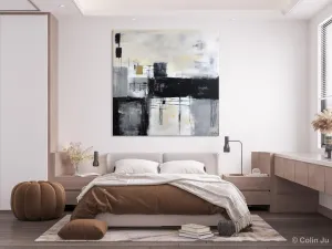 Contemporary Canvas Art for Bedroom, Modern Acrylic Artwork, Original Modern Paintings, Heavy Texture Canvas Art, Large Abstract Paintings