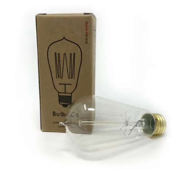 Edison Style - Vintage Antique 60 Watt Bulb - 4.95 in. Length