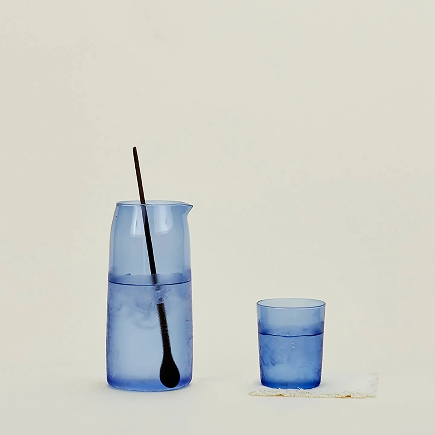 Essential Glassware Pitcher (Blue)