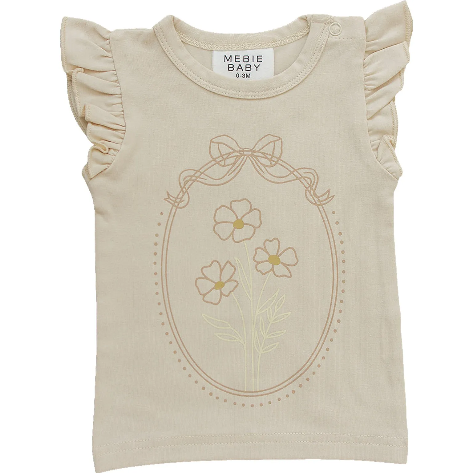 Floral Framed Ruffle Tee