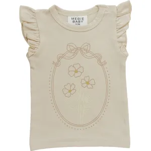 Floral Framed Ruffle Tee