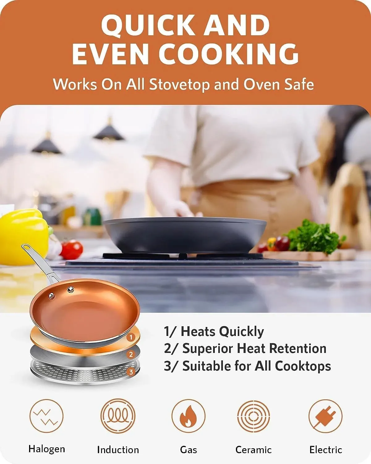 Gotham Steel Pro Nonstick Pots and Pans 13 Piece Set Ceramic Cookware Kitchen Set, with Frying Skillet, Hard Anodized, Gray