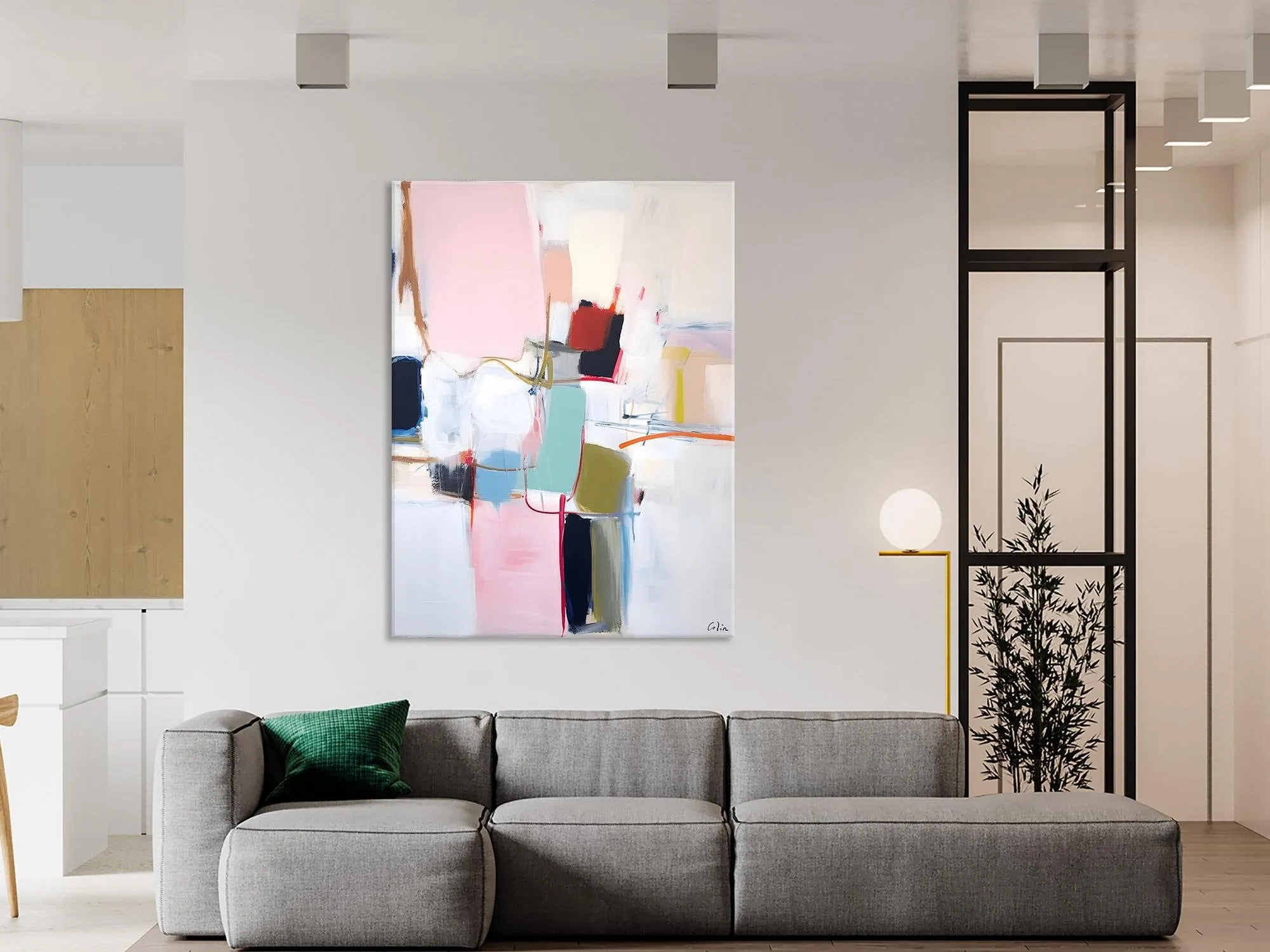 Hand Painted Canvas Art, Modern Paintings, Large Contemporary Wall Art, Extra Large Paintings for Living Room, Original Abstract Painting
