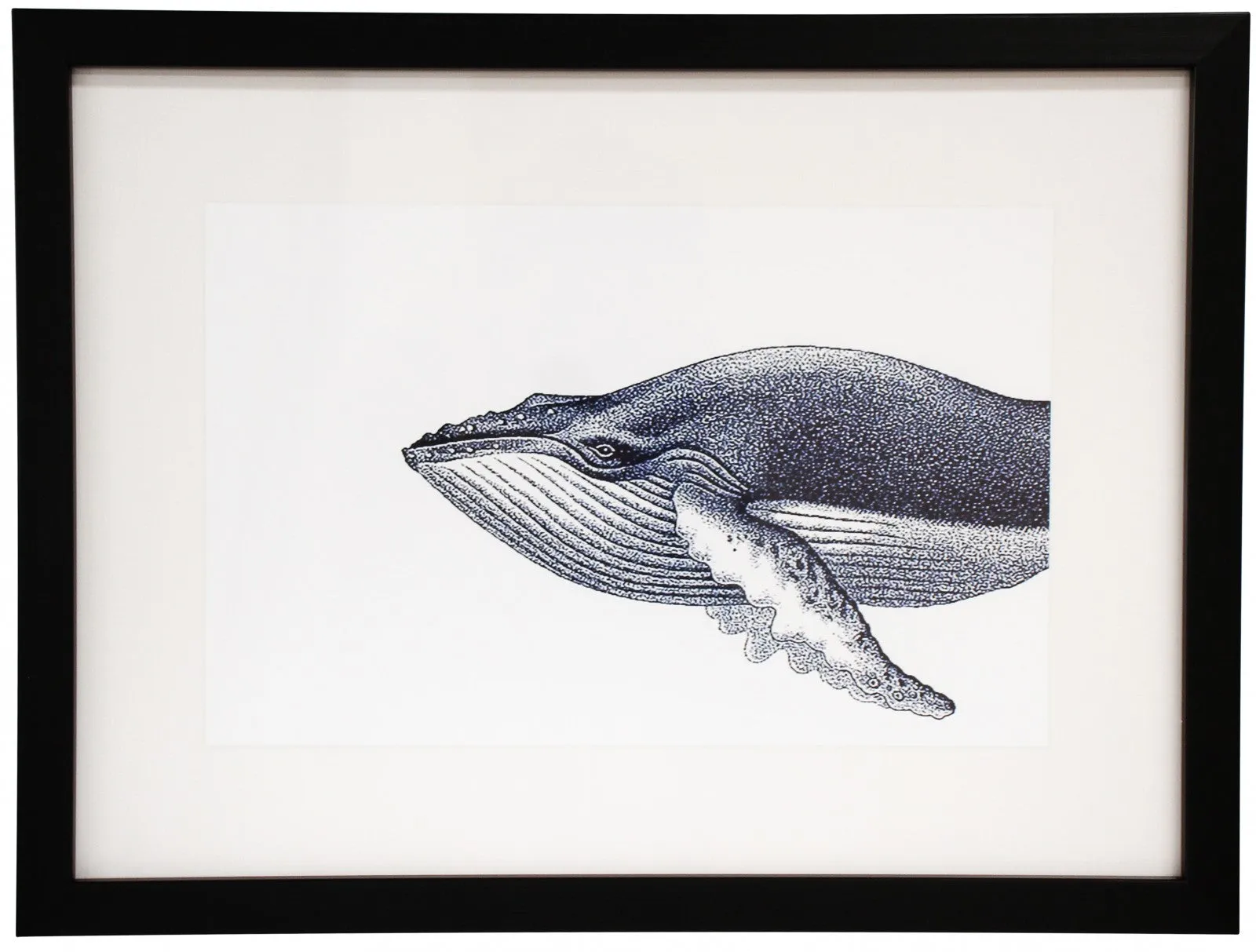 Ink Whale Framed Print