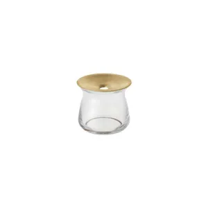 Kinto  Small Luna Brass Glass Vase