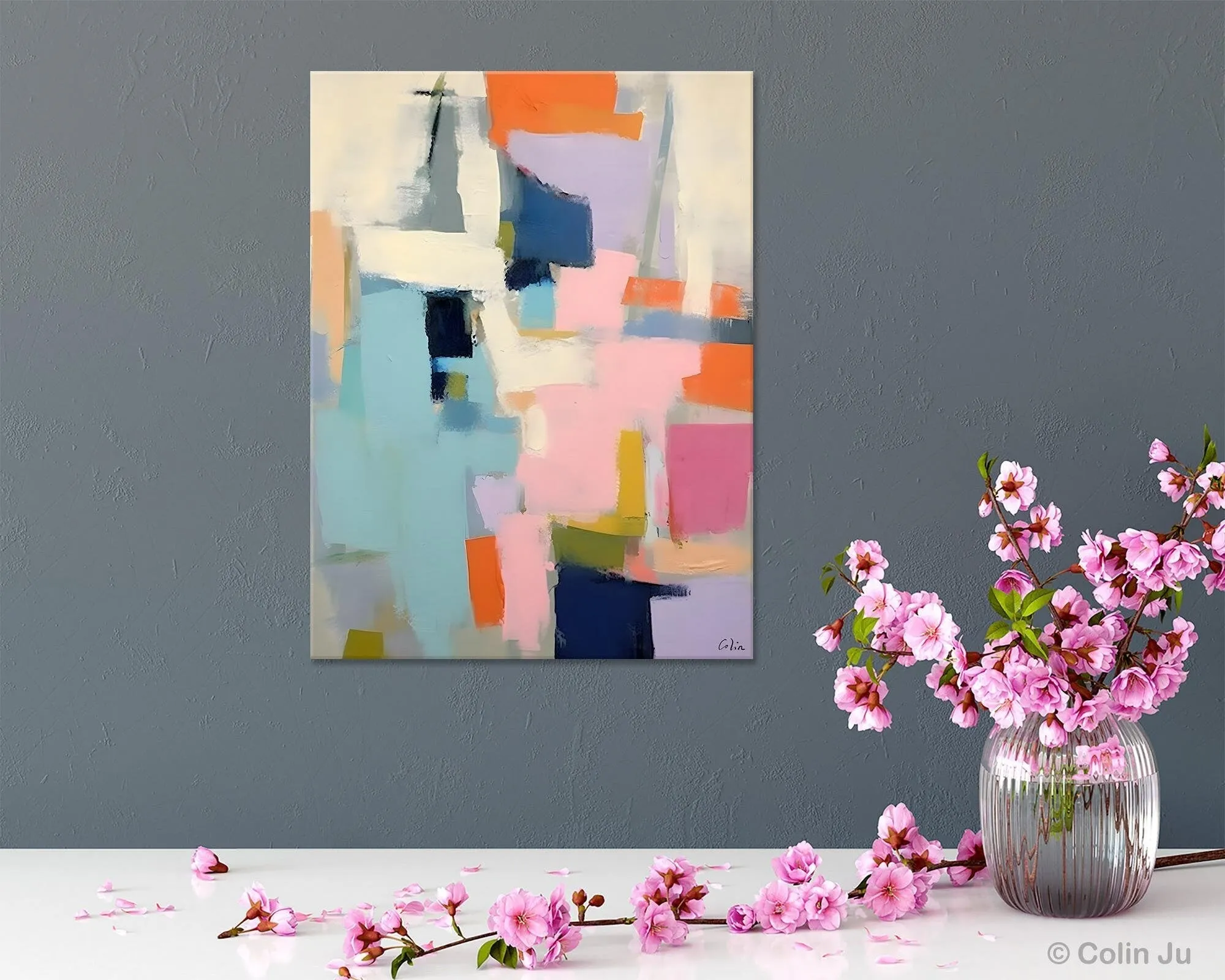 Large Wall Art Painting for Bedroom, Original Canvas Art, Contemporary Acrylic Painting on Canvas, Oversized Modern Abstract Wall Paintings