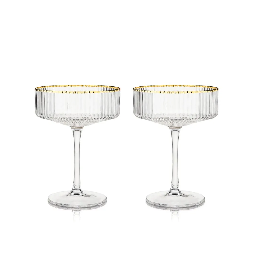 Meridian Crystal Coupe Glasses (Set of 2)