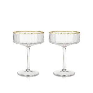 Meridian Crystal Coupe Glasses (Set of 2)