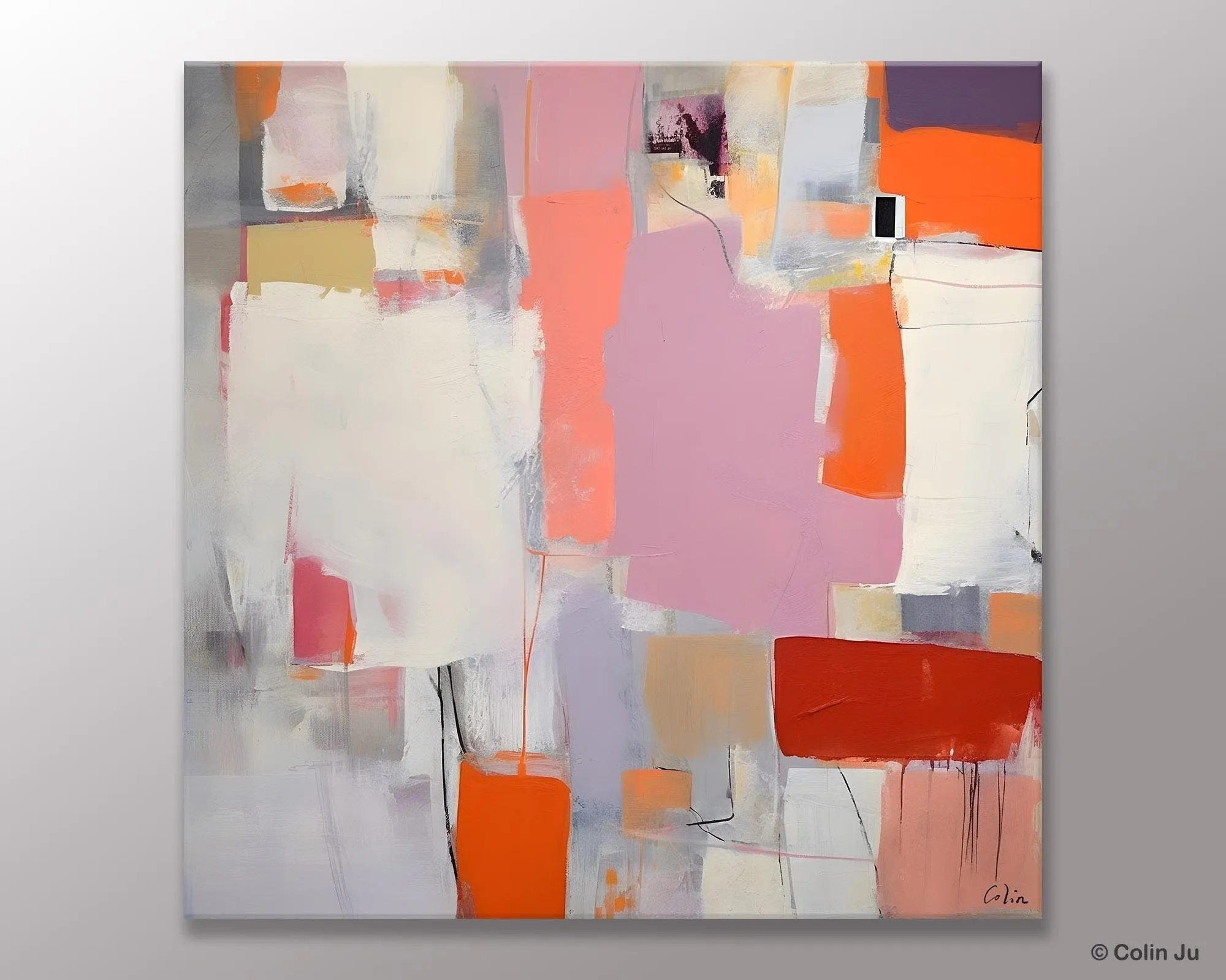 Modern Acrylic Paintings, Original Modern Paintings, Contemporary Canvas Art for Living Room, Extra Large Abstract Paintings on Canvas