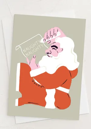 Naughty Santa Card
