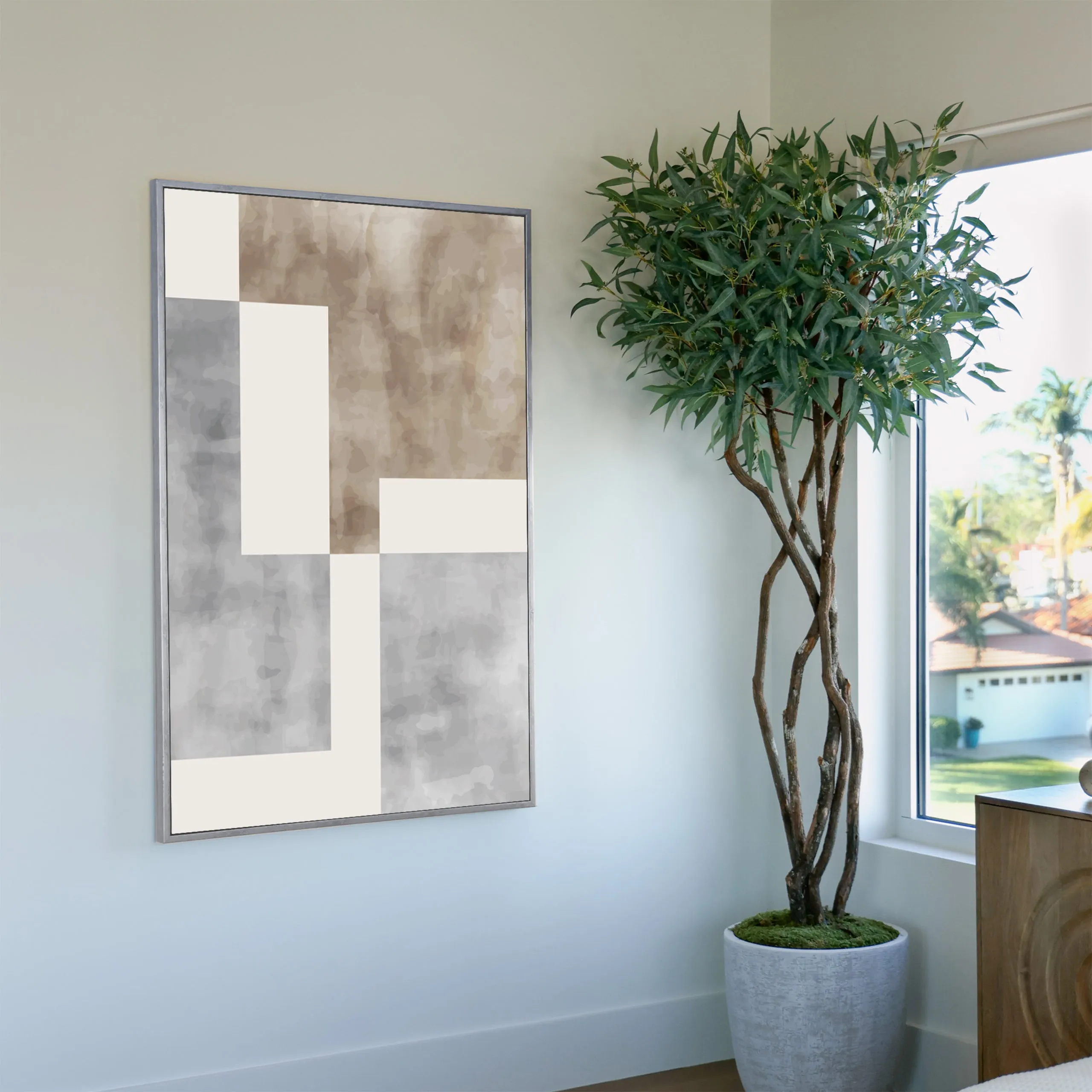 Neutral Rectangles Custom Art