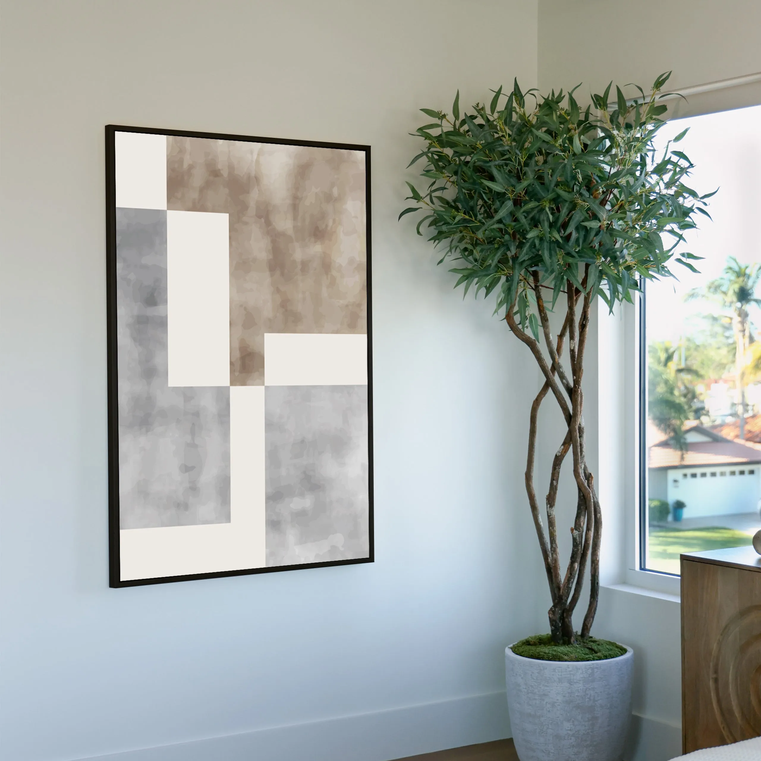 Neutral Rectangles Custom Art