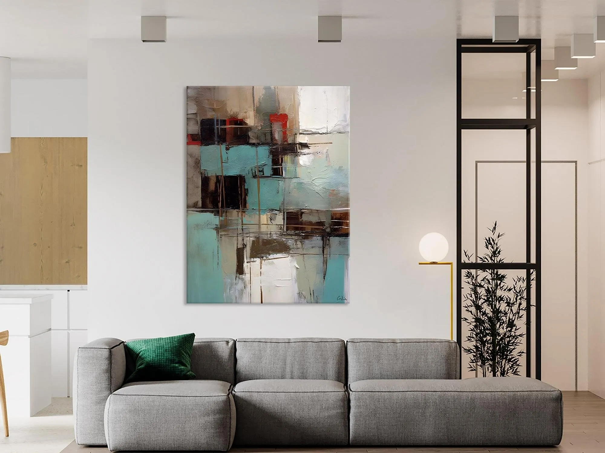Original Canvas Art, Contemporary Acrylic Painting on Canvas, Large Wall Art Painting for Bedroom, Oversized Modern Abstract Wall Paintings