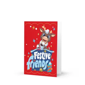 Reindeer in Here Festive Friends Holiday Card