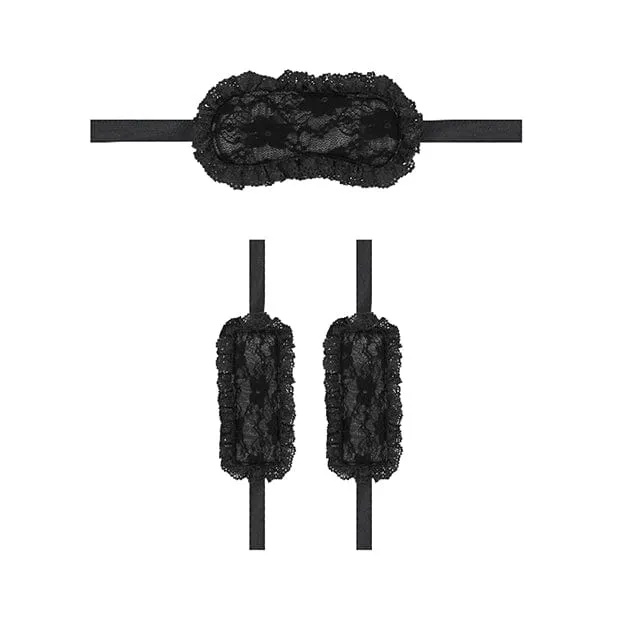 Shots - Ouch BDSM Beginners Introductory Bondage Starter Kit #7 (Black)