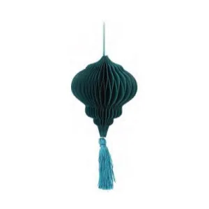 Small Honeycomb Paper Ornament (Green)