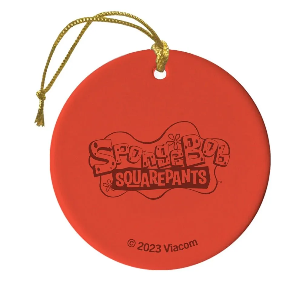 SpongeBob Mr. Krabs Round Christmas Ornament