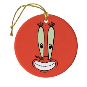 SpongeBob Mr. Krabs Round Christmas Ornament